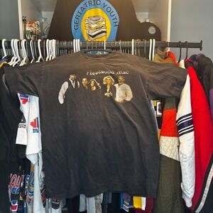 1997 Vintage Fleetwood Mac Tour Band T Shirt XL Giant Tag Black Back Print